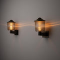Atelier Sconce House Elmore Woven Bronze Mesh Wall Light Pair