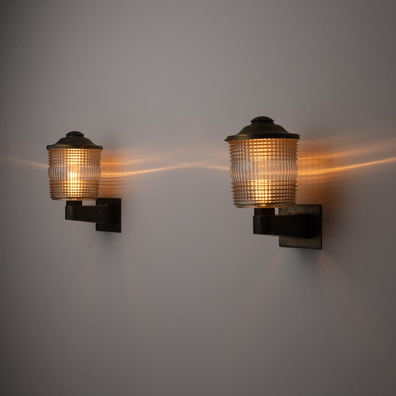 Atelier Sconce House Elmore Woven Bronze Mesh Wall Light Pair