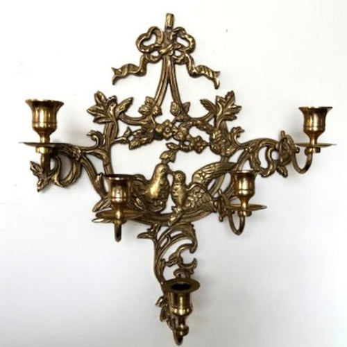 Atelier Sconce House Vantage Five Arm Brass Wall Candelabra
