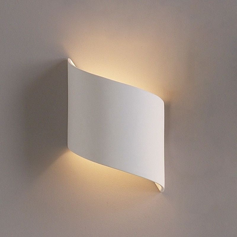 Chalkhill Studio Oakley Plaster Ribbon Sconce Wall Light Large