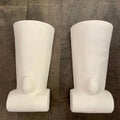 Chalkhill Studio Oakley Plaster Ribbon Sconce Wall Light Pair