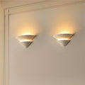 Chalkhill Studio Rushmore Sculptural Plaster Wave Wall Light Pair