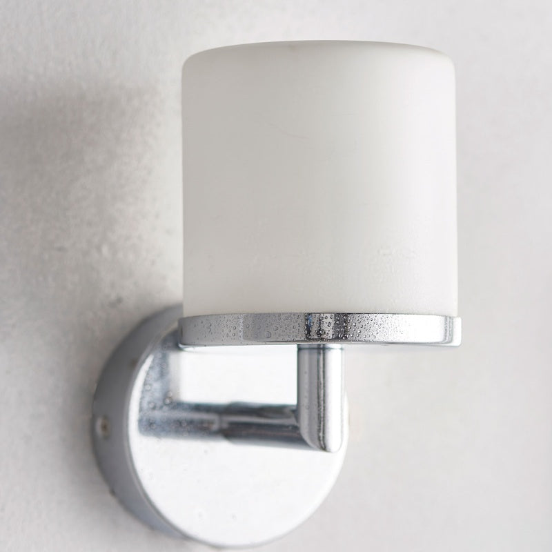 Corsham Bathroom Lighting Freshford IP44 Half Moon in Opal Glass