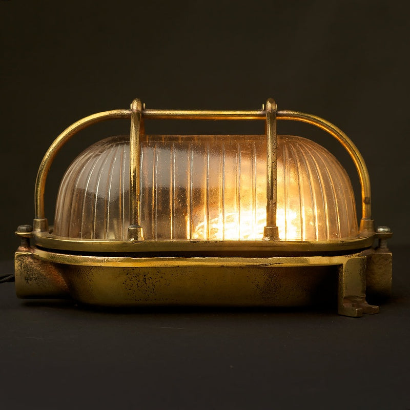 Corsham Bathroom Lighting Norton IP44 Bulkhead in Brass