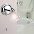 Corsham Bathroom Lighting Saltford IP44 Wall Light with a Pull Cord