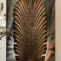 Foundry Nine Kelston Cast Bronze Hand Modelled Leaf Wall Light Antique Verdigris