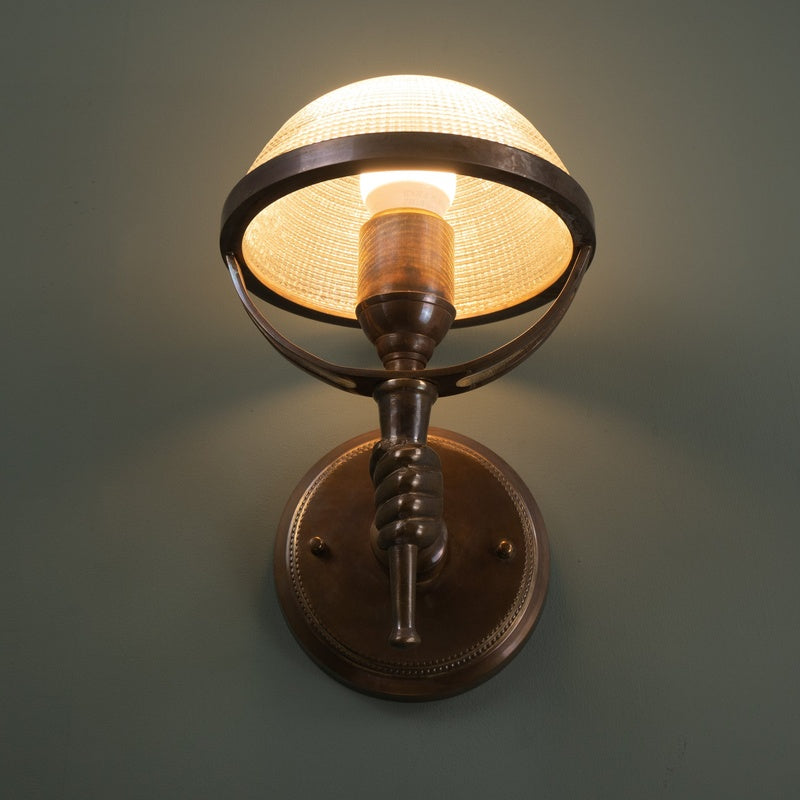 Foundry Nine Larkhall Cast Bronze Torch Uplighter Wall Light
