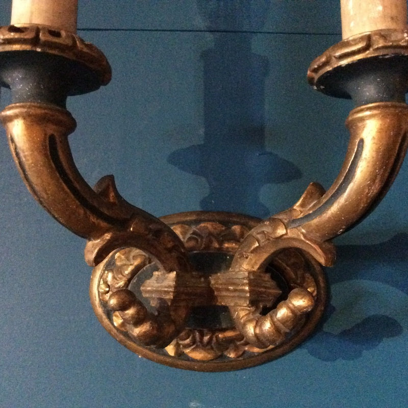 Foundry Nine Mendip Cast Bronze Knot Bracket Wall Light Pair