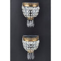 Halliwell Crystal Adelaide Cut Crystal Drop Wall Light Pair
