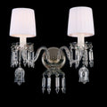 Halliwell Crystal Egerton Crystal Fan Wall Light Wall Light Pair