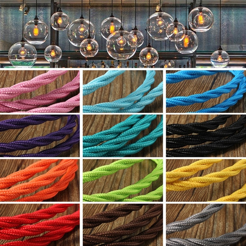 Lampwright Braided Flex Cord Set Three Metre