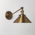 Lampwright Spun Brass Cone Shade 160mm