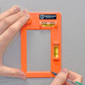 Lampwright Wall Mounting Template and Spirit Level Card