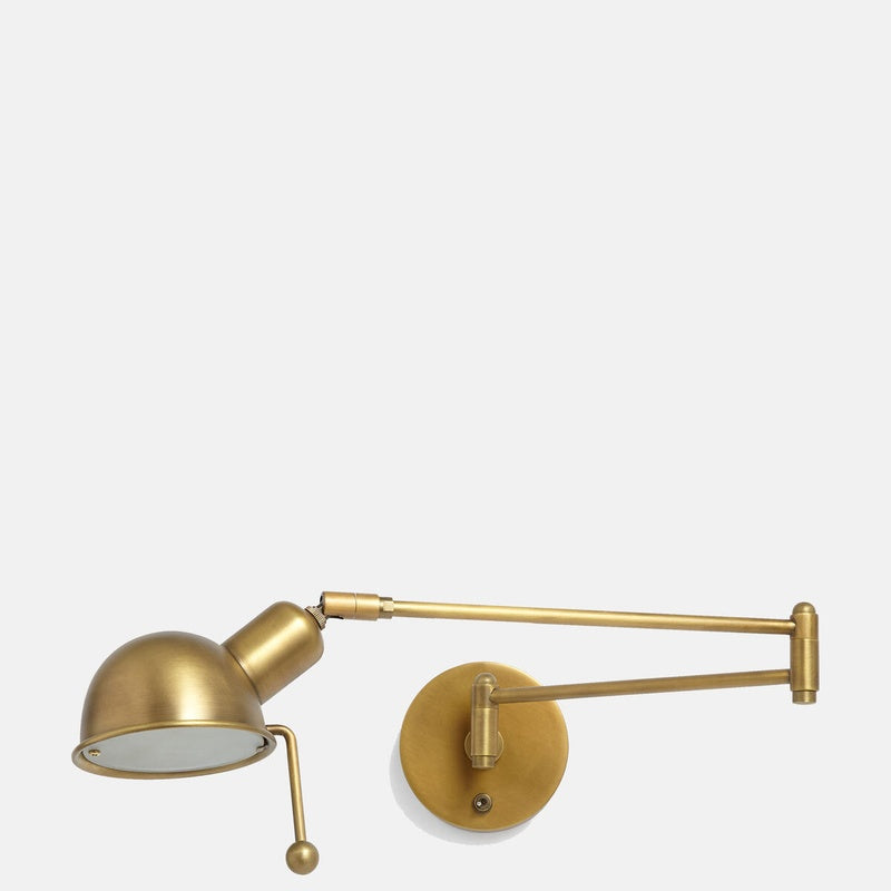 Marlow and Reade Bledlow Brass Bedside Swing Arm