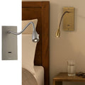 Marlow and Reade Fifield Bedside Light with a Dimmer on the Backplate Pair