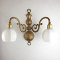 Marlow and Reade Ingleby Solid Brass Double Jointed Library Arm Wall Light Pair