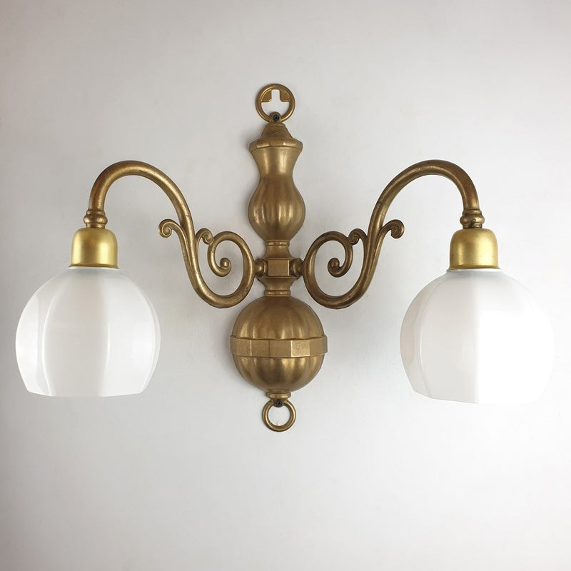 Marlow and Reade Ingleby Solid Brass Double Jointed Library Arm Wall Light Pair