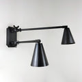 Marlow and Reade Ingleby Solid Brass Double Jointed Library Arm Wall Light Plug In