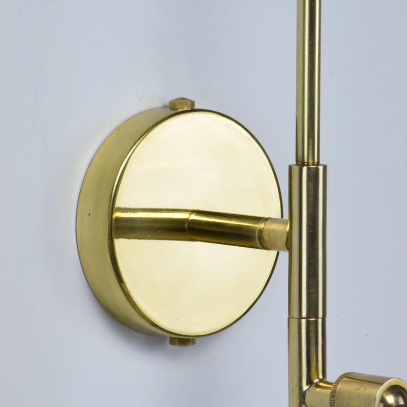 Marlow and Reade Kelmarsh Solid Brass Articulated Arm with a Counterweight Wall Light