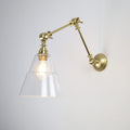 Marlow and Reade Kelmarsh Solid Brass Articulated Arm with a Counterweight Wall Light Plug In