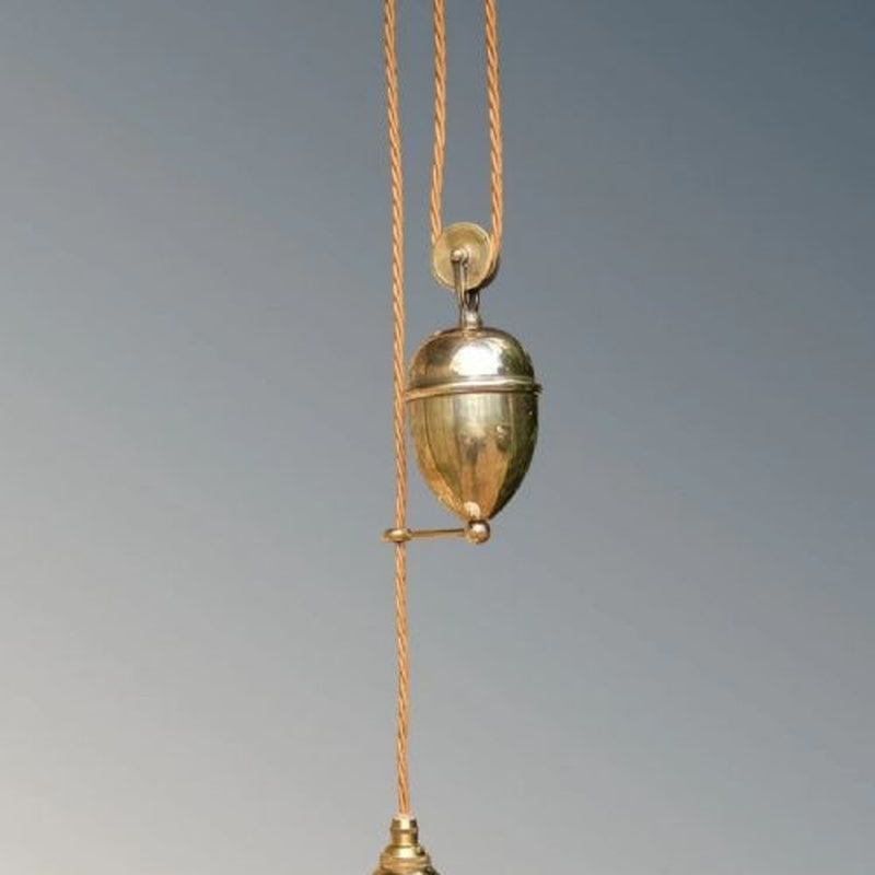 Marlow and Reade Milbourne Solid Brass Heavy Bracket with Rise and Fall Wall Light