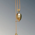 Marlow and Reade Milbourne Solid Brass Heavy Bracket with Rise and Fall Wall Light Plug In