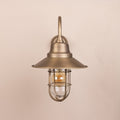 Portland Lantern Works Portloe Solid Brass Wall Lantern Medium Pair