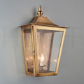 Portland Lantern Works Portloe Solid Brass Wall Lantern Small