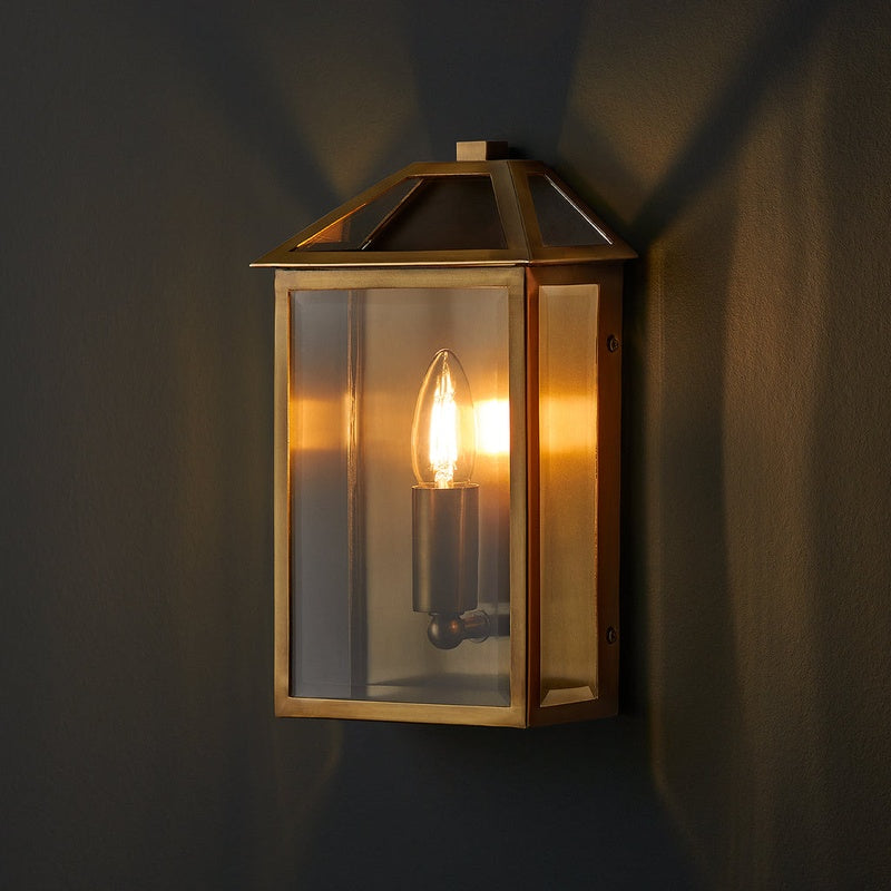 Portland Lantern Works Salcombe Brass Half Lantern Medium