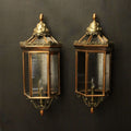 Portland Lantern Works Salcombe Brass Half Lantern Medium Pair