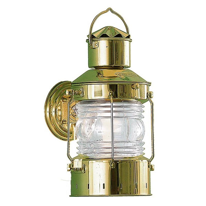 Portland Lantern Works Trevose Heavy Marine Grade Brass Wall Light Large