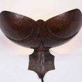 Salvage Row Restored Arts and Crafts Hammered Copper Wall Light Single