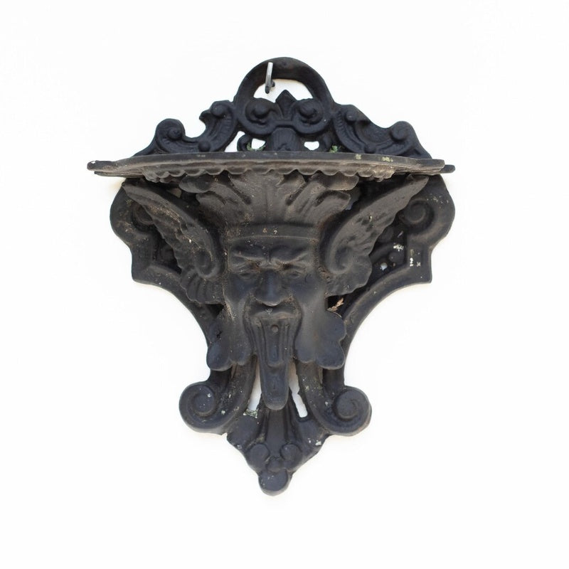 Salvage Row Restored Gothic Revival Wrought Iron Wall Bracket Pair