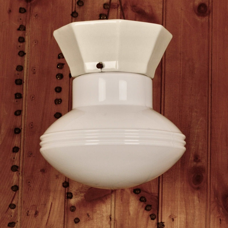 Salvage Row Restored Nineteen Thirties Opaline Glass Wall Light Single