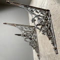 Salvage Row Restored Victorian Cast Iron Wall Bracket Pair
