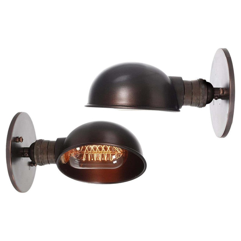 The Sconce House Collection Bicknor Half Dome Plug In Wall Light