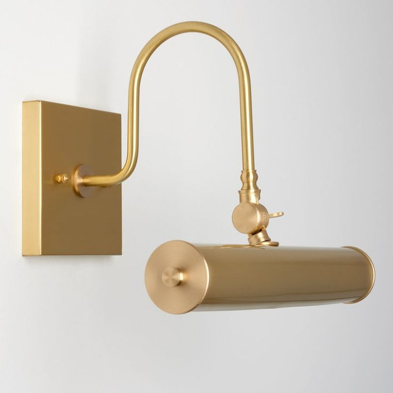 The Sconce House Collection Icomb Brass Picture Rail Sconce