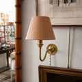 The Sconce House Collection Kingsdon Brass Cup Plug In Uplighter