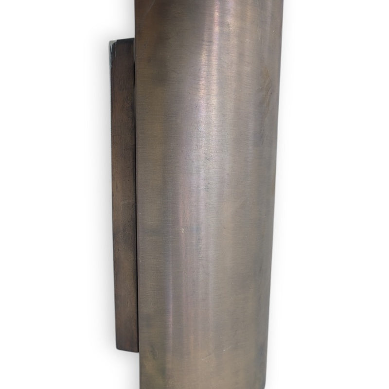 The Sconce House Collection Quenington Reeded Brass Half Cylinder