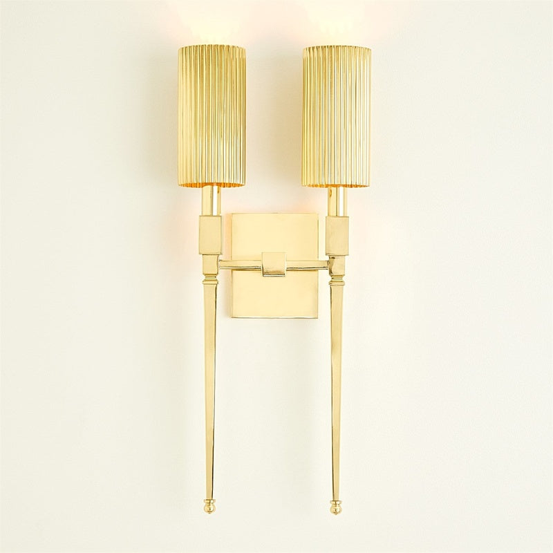 The Sconce House Collection Rousham Fluted Ceramic Plug In Wall Light