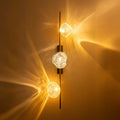Vetro Bianco Torcello Hand Blown Glass Smoked Amber Shade Wall Light Large